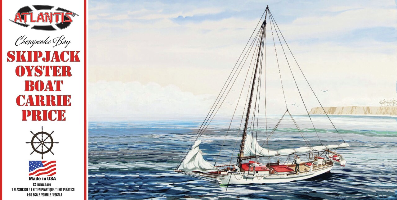 Atlantis Plastic Model Kit-Chesapeake Bay Skipjack Oyster Boat